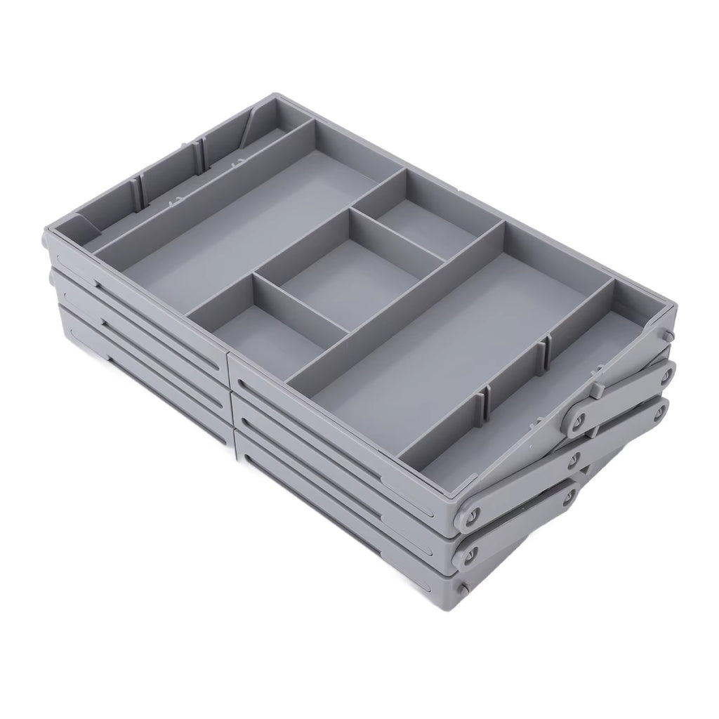 Drawer Organizer Single Row Expandable Folding Jewelry Organizer Tray Earring Storage Display Case for Office Bathroom Kitchen
