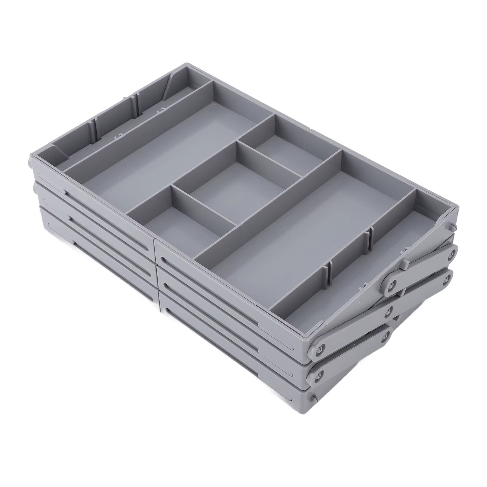 Drawer Organizer Single Row Expandable Folding Jewelry Organizer Tray Earring Storage Display Case for Office Bathroom Kitchen