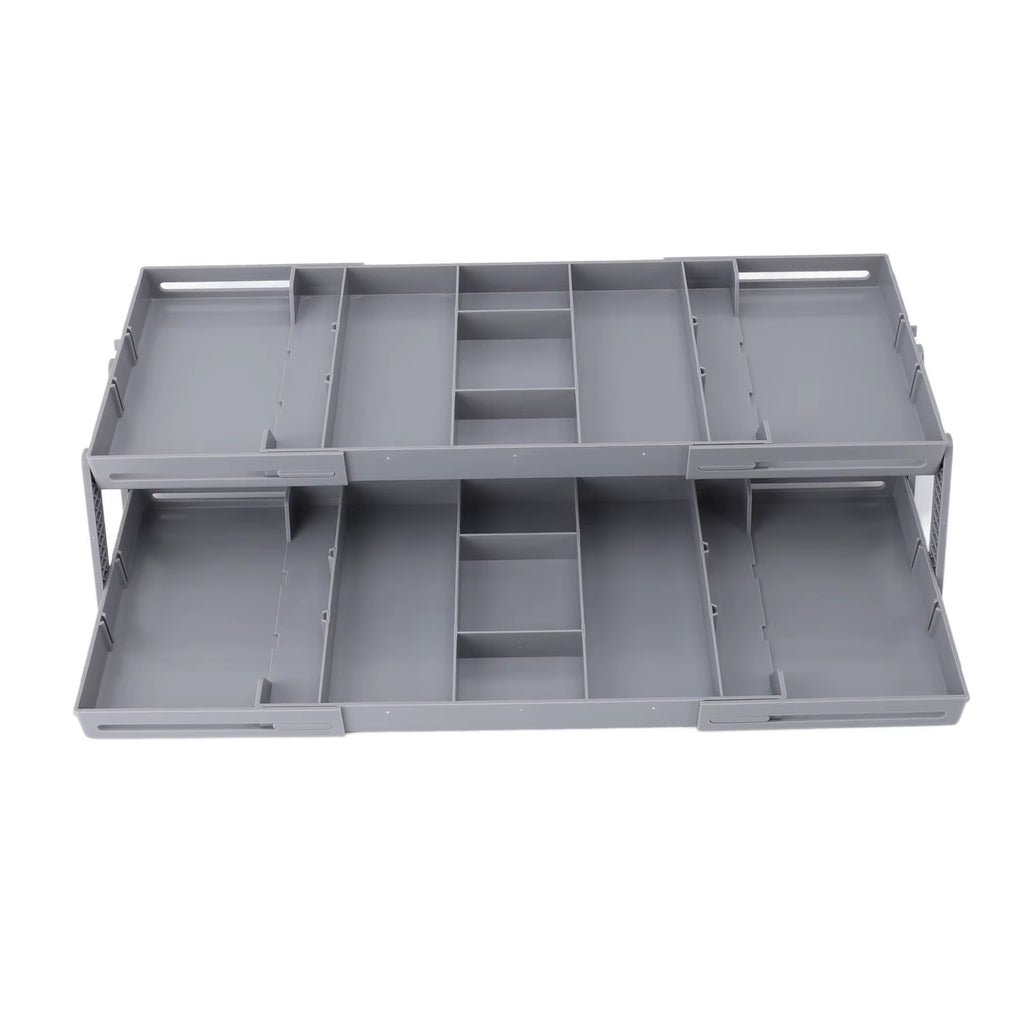 Drawer Organizer Single Row Expandable Folding Jewelry Organizer Tray Earring Storage Display Case for Office Bathroom Kitchen