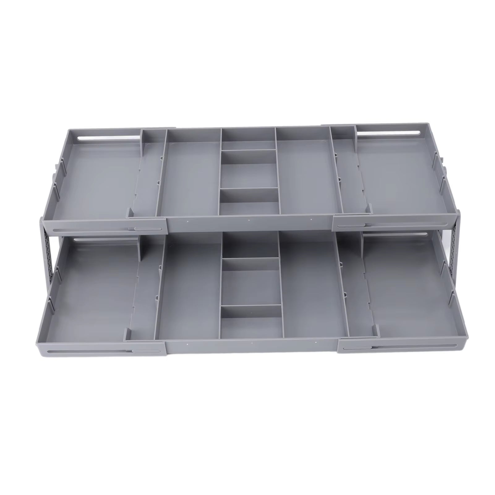 Drawer Organizer Single Row Expandable Folding Jewelry Organizer Tray Earring Storage Display Case for Office Bathroom Kitchen